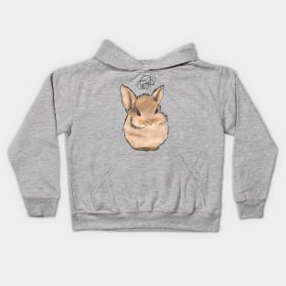 angry bunny Kids Hoodie